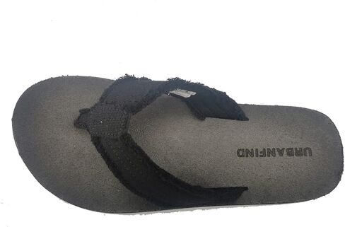 URBANFIND Men's Flip Flops Arch Support Sandals Comfortable Leather Thongs TPR Non-Slip Slippers in Kuwait