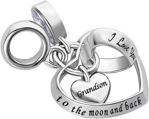 LSxAB Mom Sister Auntie Daughter Heart Charm Compatible with Pandora Charm Bracelet Women Girls Family Birthday Anniversary in Saudi Arabia