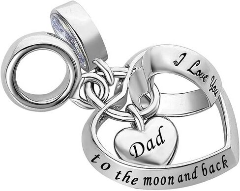 LSxAB Mom Sister Auntie Daughter Heart Charm Compatible with Pandora Charm Bracelet Women Girls Family Birthday Anniversary in Saudi Arabia