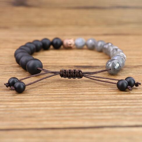 COAI Mens Womens Stone Buddha Head Prayer Bracelet in Saudi Arabia