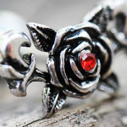 Pierced Owl 316L Stainless Steel Gothic Rose Cartilage Barbell Earring in Saudi Arabia