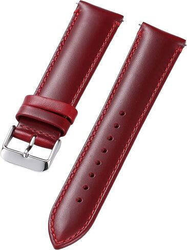 حزام معصم من الجلد الطبيعي PURPLE FURZE - سوار بديل متعدد الألوان للرجال والنساء للجنسين مع أجهزة سريعة الفك - 14 مم 16 مم 17 مم 18 مم 19 مم 20 مم 21 مم 22 مم 24 مم in Kuwait