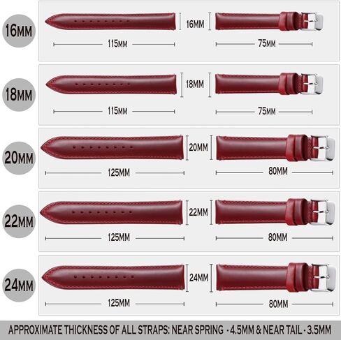 حزام معصم من الجلد الطبيعي PURPLE FURZE - سوار بديل متعدد الألوان للرجال والنساء للجنسين مع أجهزة سريعة الفك - 14 مم 16 مم 17 مم 18 مم 19 مم 20 مم 21 مم 22 مم 24 مم in Kuwait