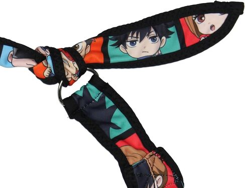 Jujutsu Kaisen Chibi Character Blocks Shoulder Crossbody Hobo Bag Adjustable Strap, Multicolored, One size in Kuwait