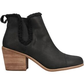 TOMS Womens Everly Pull On Casual Boots Ankle Mid Heel 2-3" - Brown