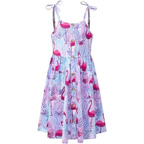 فساتين قطنية للفتيات من Perfashion بدون أكمام/كم طويل وياقة دائرية 4-13 سنة