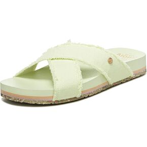 Vionic Women's BEACH Boardwalk Panama Canvas Sandals- Sustainable Washable Slide with Orthotic Insole Arch Support, Women's Sneakers Medium Fit, Sizes 5-12