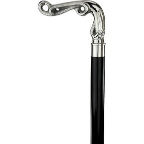 Design Toscano Green Sphere Gentleman's Walking Stick, 36 Inch, Silver Chrome