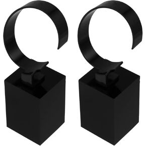 UKCOCO 3 قطع متوسطة الحجم على شكل حامل للحامل - استخدام حامل واحد نوع M Dislpay أسود على شكل حرف C ساعة يد أكريليك مجوهرات معصم حامل C- عرض رف الإسورة ساعة عالمية للمنزل in Kuwait