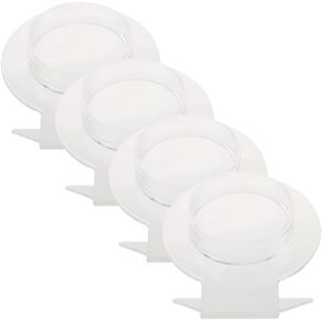 ستوبوك 4 قطع حامل عرض اساور فردي من الاكريليك، حامل عرض الاساور الحلقية والمعصم، منظم تخزين مجوهرات اليد لعرض الساعات للمنزل والمتجر، شفاف in Kuwait