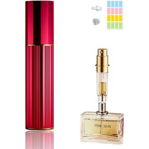 Fiwecos Perfume Travel Refillable Bottle Cologne Portable Atomizer Fragrance Scent Sprayer Pump Fill from Bottom Mini Pocket Size 5ml for Travel Essentials & Best Gift (Gold)