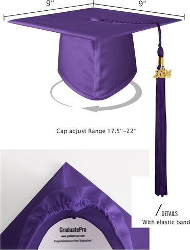 GraduatePro Matte Kids Graduation Cap 2024 for Kindergarten Prek Graduation Ceremony in Kuwait