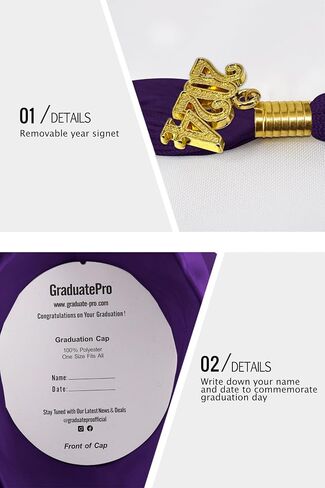 GraduatePro Matte Kids Graduation Cap 2024 for Kindergarten Prek Graduation Ceremony in Kuwait