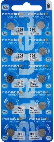Renata 396 SR726W Batteries - 1.55V Silver Oxide 396 Watch Battery (2 Count) in Saudi Arabia