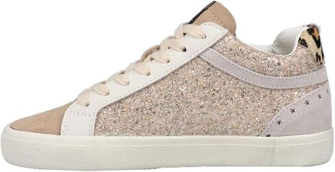 VINTAGE HAVANA Womens Bounce Glitter Sneakers Shoes Casual - Pink, Silver, White in Saudi Arabia