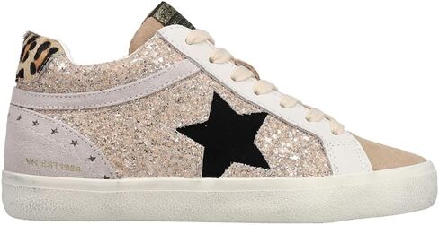 VINTAGE HAVANA Womens Bounce Glitter Sneakers Shoes Casual - Pink, Silver, White in Saudi Arabia