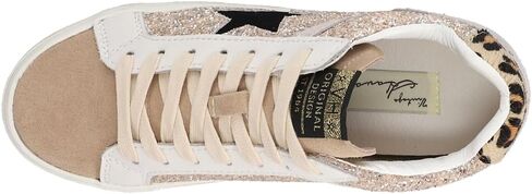 VINTAGE HAVANA Womens Bounce Glitter Sneakers Shoes Casual - Pink, Silver, White in Saudi Arabia