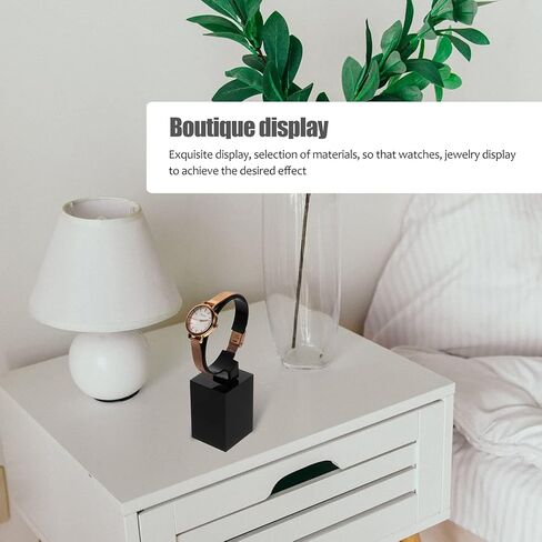 UKCOCO 3 قطع متوسطة الحجم على شكل حامل للحامل - استخدام حامل واحد نوع M Dislpay أسود على شكل حرف C ساعة يد أكريليك مجوهرات معصم حامل C- عرض رف الإسورة ساعة عالمية للمنزل in Kuwait