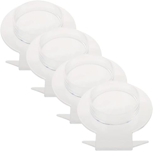 ستوبوك 4 قطع حامل عرض اساور فردي من الاكريليك، حامل عرض الاساور الحلقية والمعصم، منظم تخزين مجوهرات اليد لعرض الساعات للمنزل والمتجر، شفاف in Kuwait