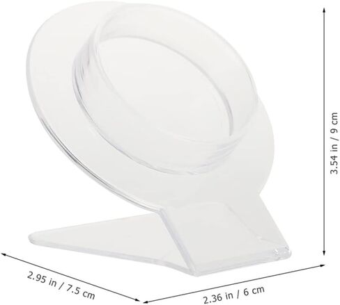 ستوبوك 4 قطع حامل عرض اساور فردي من الاكريليك، حامل عرض الاساور الحلقية والمعصم، منظم تخزين مجوهرات اليد لعرض الساعات للمنزل والمتجر، شفاف in Kuwait