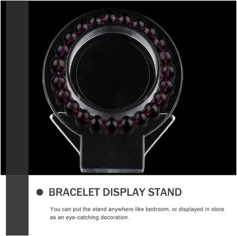 ستوبوك 4 قطع حامل عرض اساور فردي من الاكريليك، حامل عرض الاساور الحلقية والمعصم، منظم تخزين مجوهرات اليد لعرض الساعات للمنزل والمتجر، شفاف in Kuwait