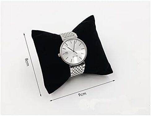 Lokusel 4 قطع سوار ساعة وسادة حامل أسود مربع مخملي صغير عرض حامل وسادة الإسورة وسائد لعرض المجوهرات (رمادي) in Kuwait