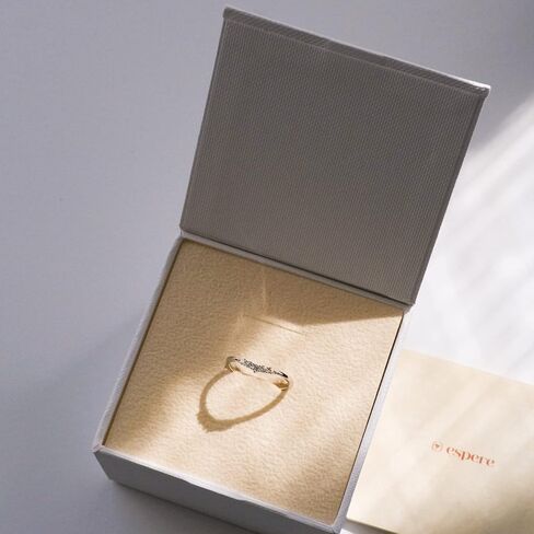 espere Sterling Silver Curved Wedding Band Simple Stackable Ring Stacking Minimalist Thin Band Bridal Ring in Saudi Arabia
