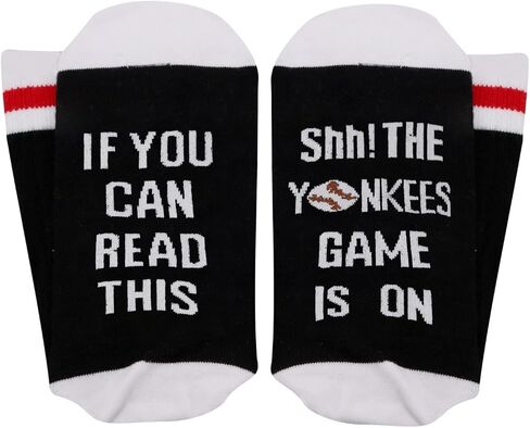 TSOTMO 2 Pairs Socks Baseball Socks If You Can Read This The Game Is On Socks Gift For Bsaeball Team in Saudi Arabia