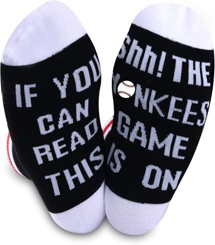 TSOTMO 2 Pairs Socks Baseball Socks If You Can Read This The Game Is On Socks Gift For Bsaeball Team in Saudi Arabia