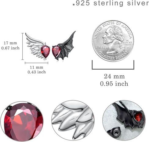 Gothic Earrings for Women Sterling Silver Gothic Stud Earrings Punk Gothic Jewelry for Women Girls in Saudi Arabia