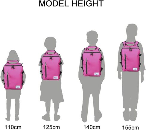 Rangeland Kids Travel Backpack Suitcase Style Lightweight Carry-On Weekender Bag 10L Daypack with Tablet Sleeve and Chest Strap,Black in Kuwait