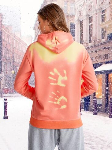 AINIKO Unisex Adult Heat Reactive Color Changing Sweatshirt Fashion Casual Hoodie for Men and Women in Saudi Arabia