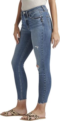 Silver Jeans Co. Women's Most Wanted Mid Rise Skinny Fit Jeans in Saudi Arabia