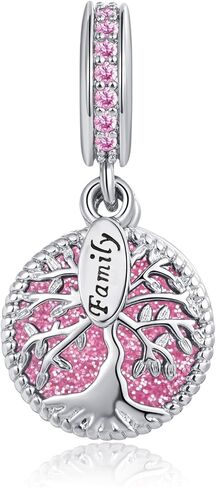 NARTGO Sparkling Tree of Life Family Charm Compatible With Pandora Charms Bracelets in Saudi Arabia