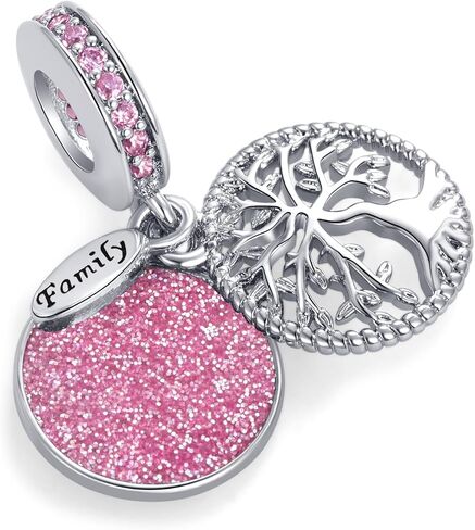 NARTGO Sparkling Tree of Life Family Charm Compatible With Pandora Charms Bracelets in Saudi Arabia