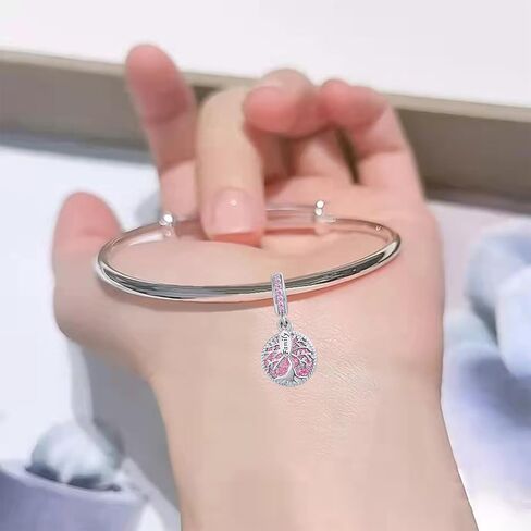 NARTGO Sparkling Tree of Life Family Charm Compatible With Pandora Charms Bracelets in Saudi Arabia