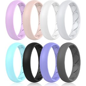 خاتم سيليكون باند ساكو للنساء - عرض 5.5 ملم وسمك 1.8 ملم in Kuwait