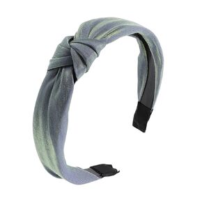 Motique Accessories Shiny Girls Satin Turban Knotted Headband - Gold