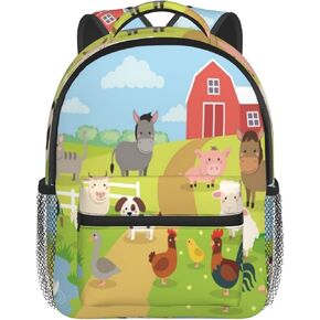 KiuLoam Cherry Berries Leaf Vintage Kids Backpacks For Toddler Boys And Girls Preschool Backpack With Chest Strap 12 Inch