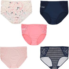 سراويل داخلية نسائية قصيرة من Delta Burke Intimates، دانتيل جانبي مثير (5Pr) in Kuwait