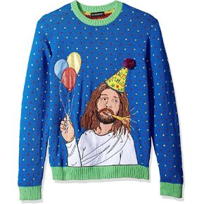 Blizzard Bay Men's Ugly Christmas Sweater Jesus in Kuwait