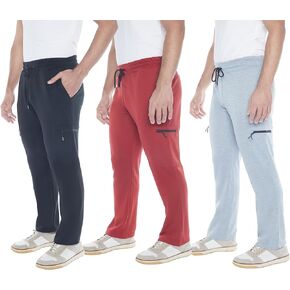 بنطال رياضي رجالي مكون من 3 قطع من بنطال الركض الرياضي Tech Fleece Cargo Active مع جيب بسحاب ورباط. المقاسات: من XS إلى 3XL.