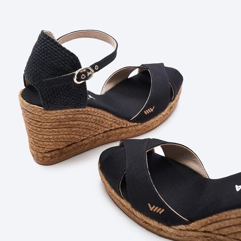 VISCATA Aiguablava Canvas Wedges with Ankle Strap in Saudi Arabia