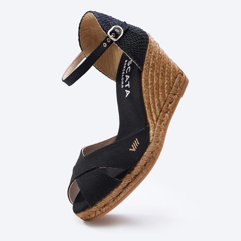VISCATA Aiguablava Canvas Wedges with Ankle Strap in Saudi Arabia