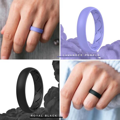 Saco Band Silicone Ring for Women - 5.5mm Width 1.8mm Thick in Kuwait