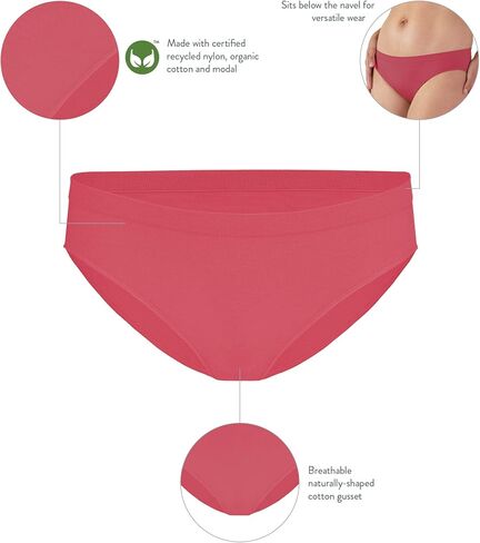 BRAVADO! DESIGNS Sustainable Panty | Mid-Rise | Seamless | Recycled Nylon, Organic Cotton & Modal Blend | XS-XXL in Saudi Arabia
