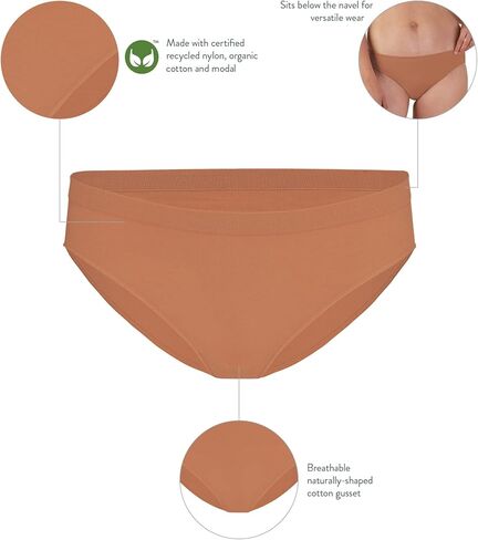 BRAVADO! DESIGNS Sustainable Panty | Mid-Rise | Seamless | Recycled Nylon, Organic Cotton & Modal Blend | XS-XXL in Saudi Arabia