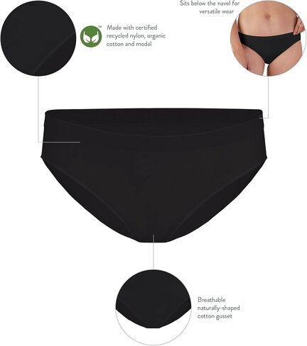 BRAVADO! DESIGNS Sustainable Panty | Mid-Rise | Seamless | Recycled Nylon, Organic Cotton & Modal Blend | XS-XXL in Saudi Arabia