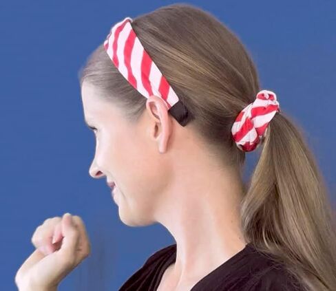 Shimmer Anna Shine Christmas Holiday Headbands (Red and White Striped Candy Cane Headband and Scrunchie) in Saudi Arabia