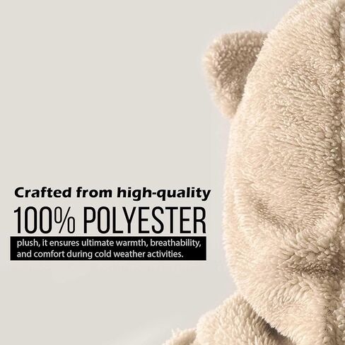 غطاء قناع تزلج على شكل حيوان لطيف بالاكلافا لتدفئة الوجه مع آذان الدب للجنسين للرجال والنساء والأطفال مثالي للتزلج والتزلج على الجليد والمشي لمسافات طويلة والتسلق والتخييم وصيد الأسماك والمزيد من الأنشطة الشتوية الخارجية in Kuwait